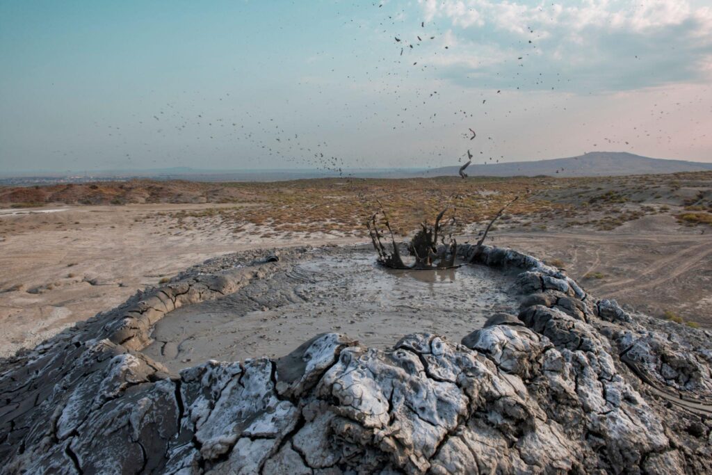 azerbaijan mud volcanoes in azerbaijan