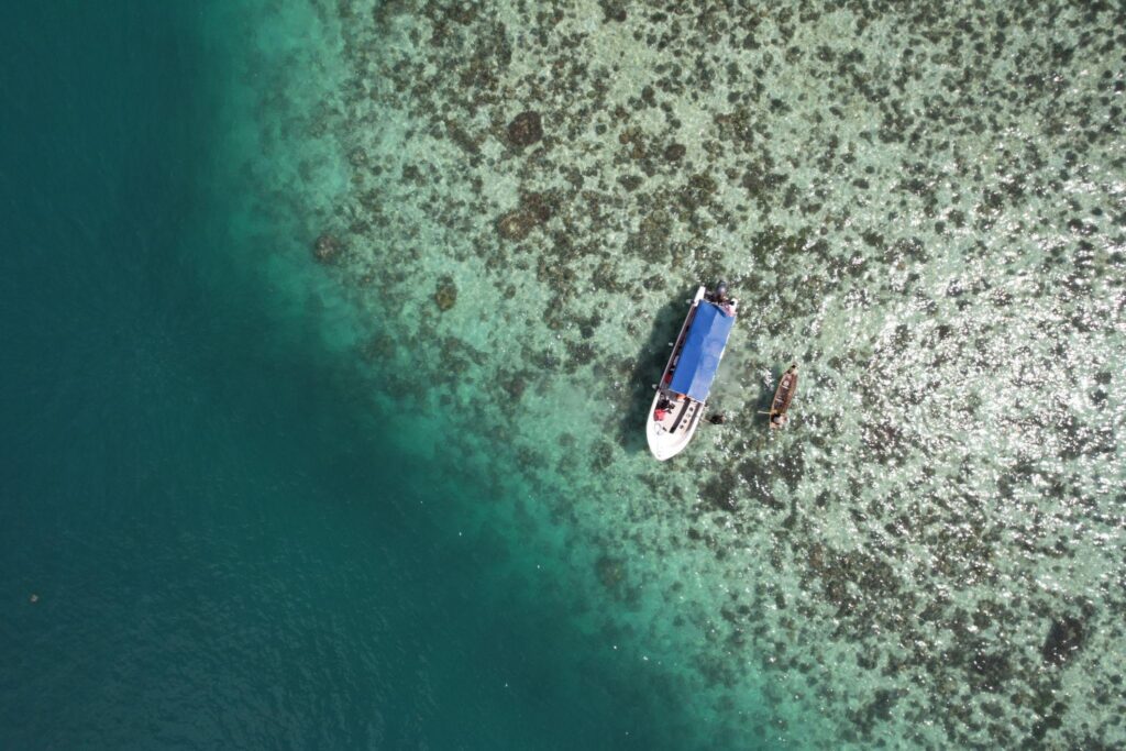 semporna sabah aerial view